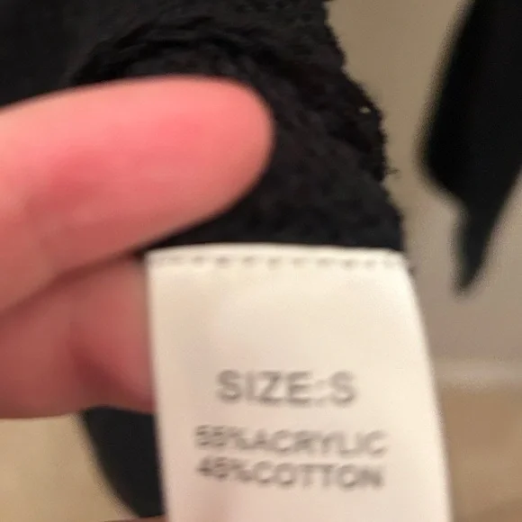 NEW Cable Knit Long Sleeve Button V Neck Pullover Henley Sweater Top Black - Picture 8 of 9